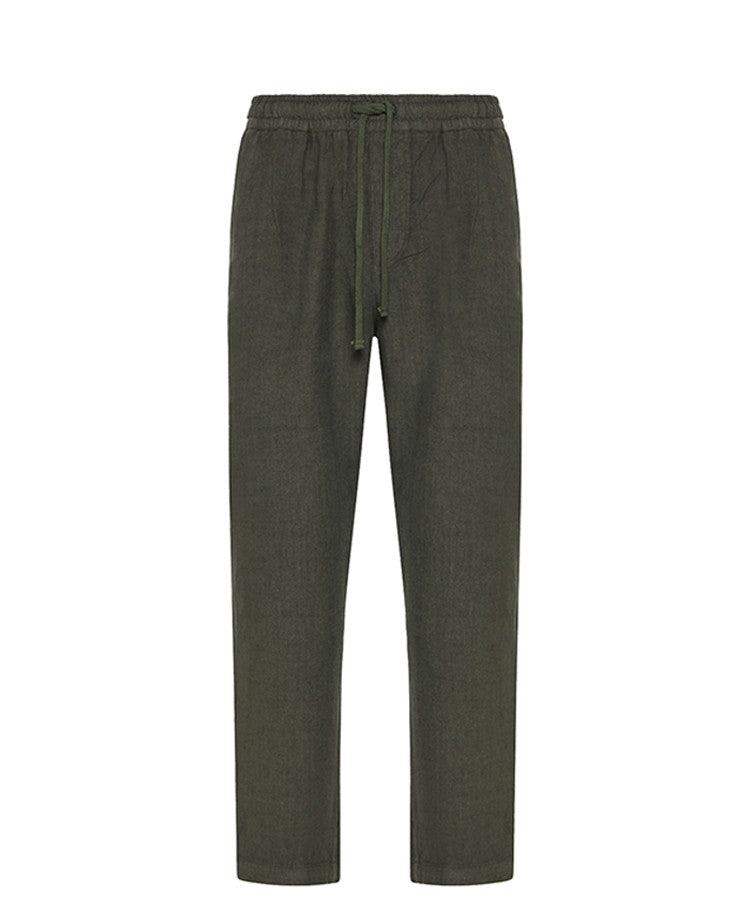 DIRTY LAUDRY Ανδρικό Παντελόνι Λινό Χακί Regular Fit DLMP000139/KHAKI 1824181