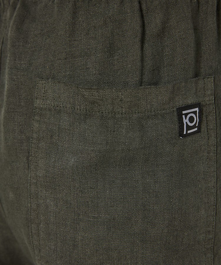 DIRTY LAUDRY Ανδρικό Παντελόνι Λινό Χακί Regular Fit DLMP000139/KHAKI 1824181