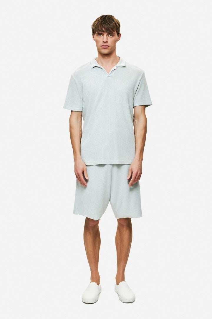 DIRTY LAUDRY Ανδρικό T-Shirt Polo Βαμβάκι Γκρί Regular Fit DLMT000609/VINTAGE GREY 1815239