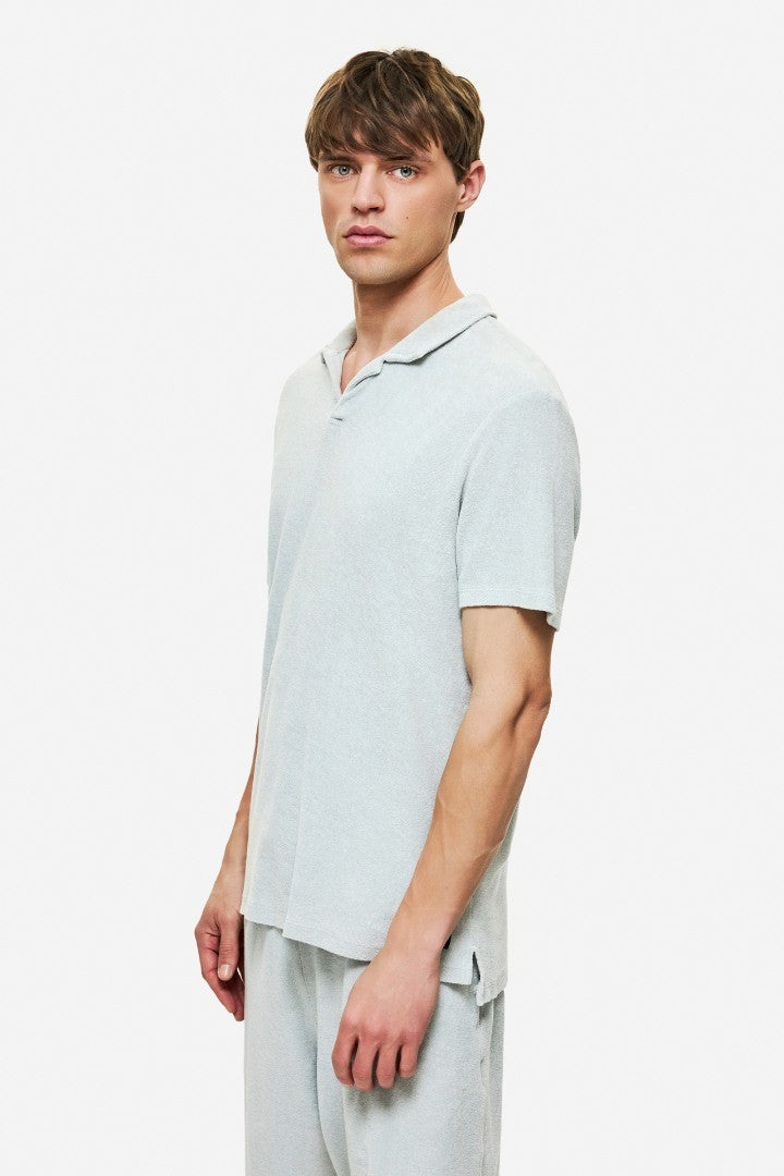 DIRTY LAUDRY Ανδρικό T-Shirt Polo Βαμβάκι Γκρί Regular Fit DLMT000609/VINTAGE GREY 1815239