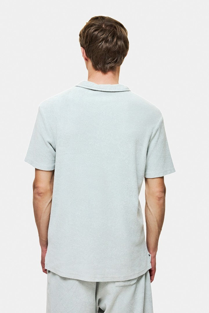DIRTY LAUDRY Ανδρικό T-Shirt Polo Βαμβάκι Γκρί Regular Fit DLMT000609/VINTAGE GREY 1815239