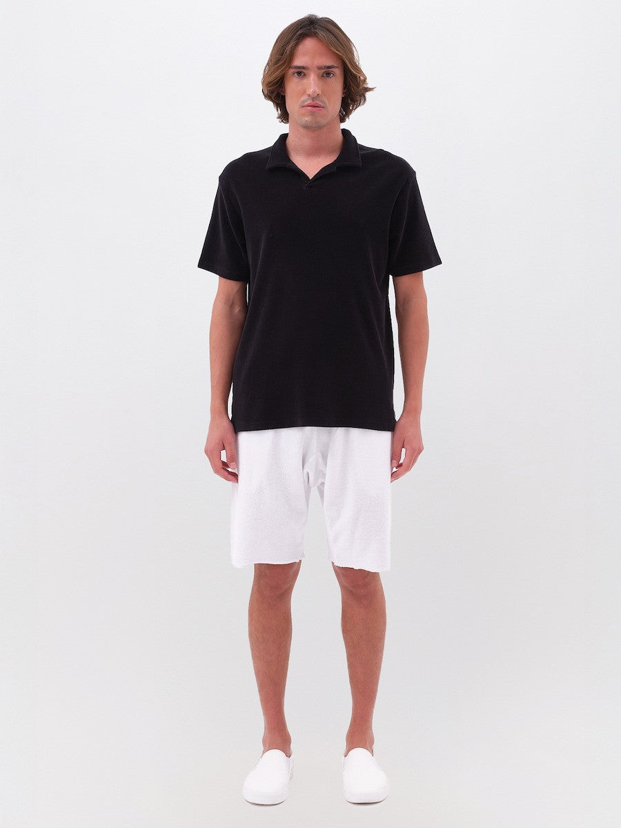 DIRTY LAUDRY Ανδρικό T-Shirt Polo Βαμβάκι Μαύρο Regular Fit DLMT000609/BLACK 1815239