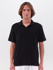 DIRTY LAUDRY Ανδρικό T-Shirt Polo Βαμβάκι Μαύρο Regular Fit DLMT000609/BLACK 1815239
