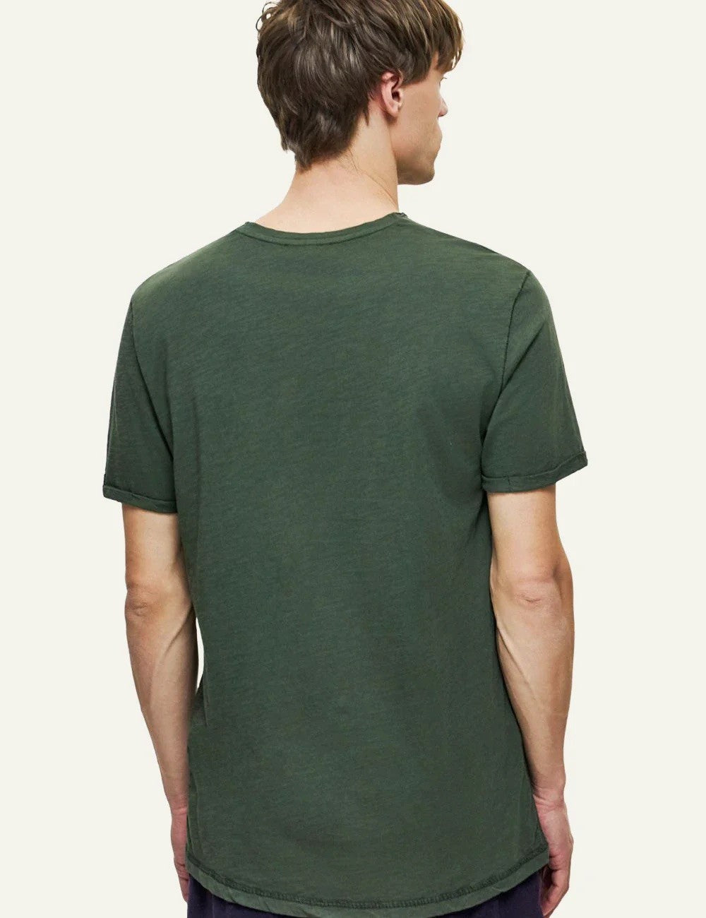 DIRTY LAUDRY Ανδρικό T-Shirt Βαμβάκι Χακί Regular Fit DLMT000644/KHAKI 1815247