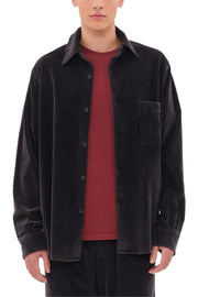 DIRTY LAUDRY Ανδρικό Πουκάμισο Κοτλέ Μαύρο Regular Fit DLMS000143/VINTAGE BLACK 1815230