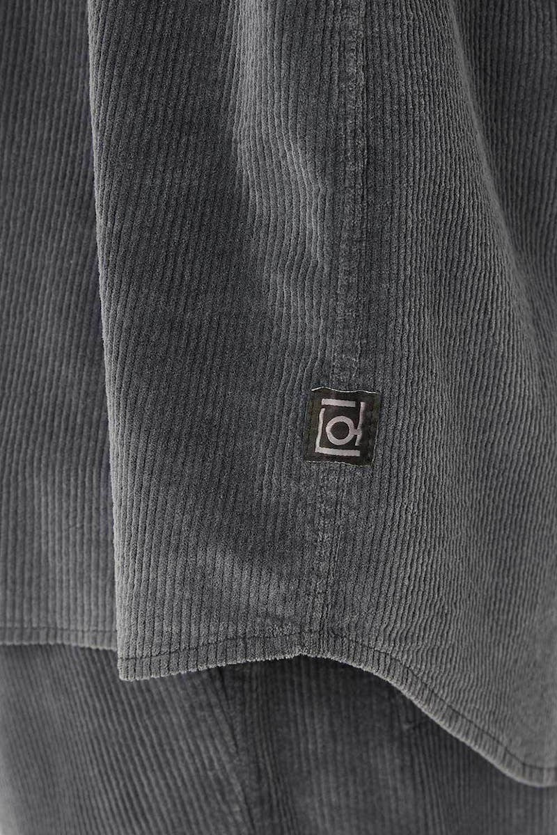 DIRTY LAUDRY Ανδρικό Πουκάμισο Κοτλέ Γκρί Regular Fit DLMS000143/VINTAGE GREY 1815230