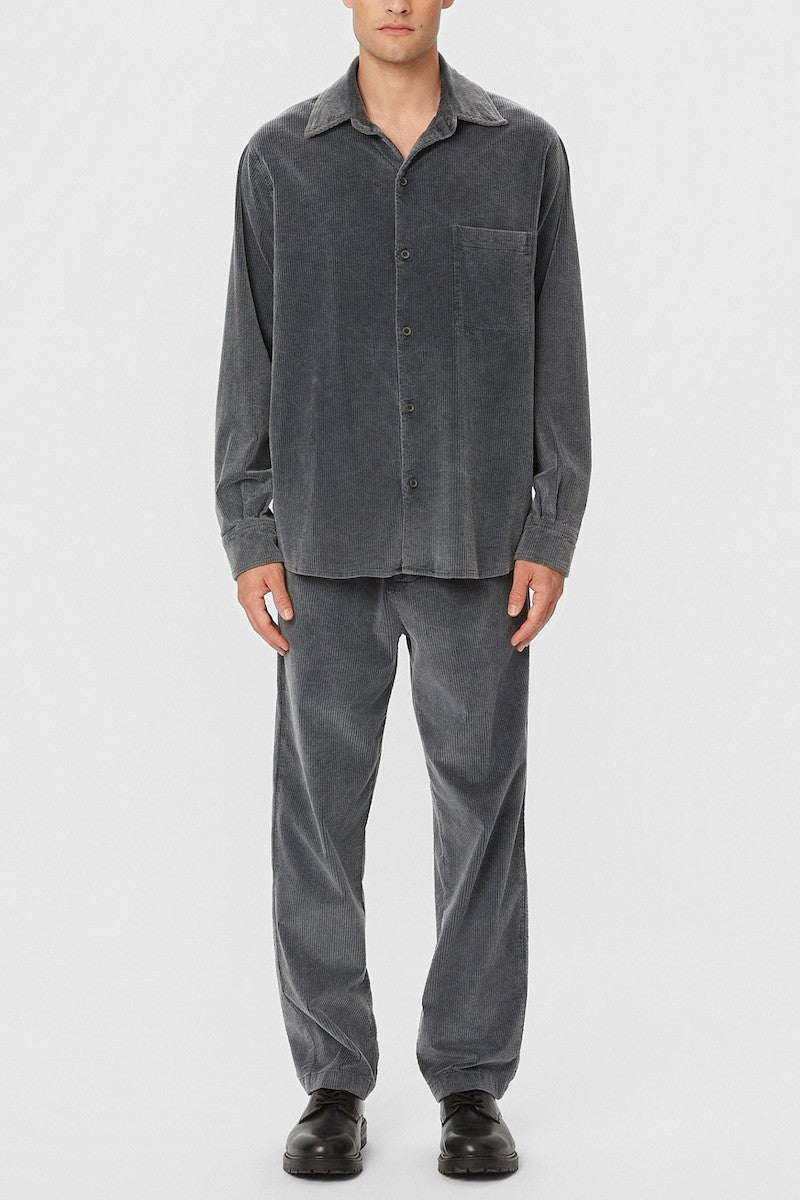 DIRTY LAUDRY Ανδρικό Πουκάμισο Κοτλέ Γκρί Regular Fit DLMS000143/VINTAGE GREY 1815230