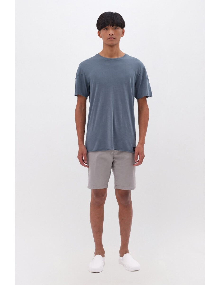 DIRTY LAUDRY Ανδρικό T-Shirt Βαμβάκι Μπλέ Regular Fit DLMT000638/STORM 1798810