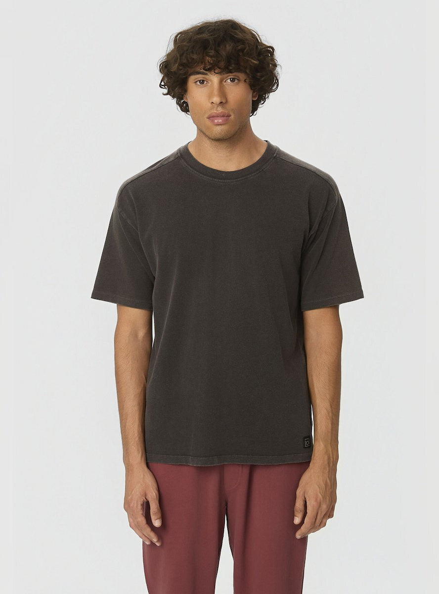 DIRTY LAUDRY Ανδρικό T-Shirt Βαμβάκι Μαύρο Regular Fit DLMT000646/VINTAGE BLACK 1821222