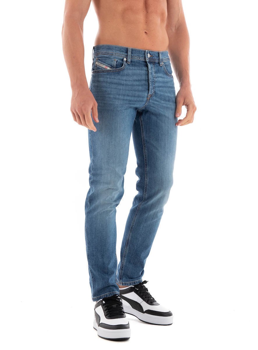 DIESEL Ανδρικό Παντελόνι Jeans Βαμβάκι/Ελαστάνη Μπλέ Tapered Fit A102290KIAL-01 1803460