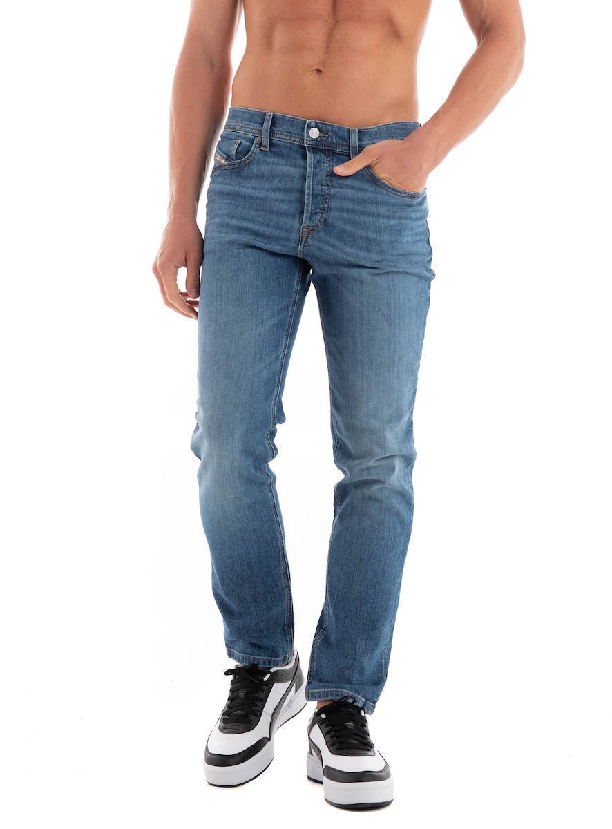 DIESEL Ανδρικό Παντελόνι Jeans Βαμβάκι/Ελαστάνη Μπλέ Tapered Fit A102290KIAL-01 1803460