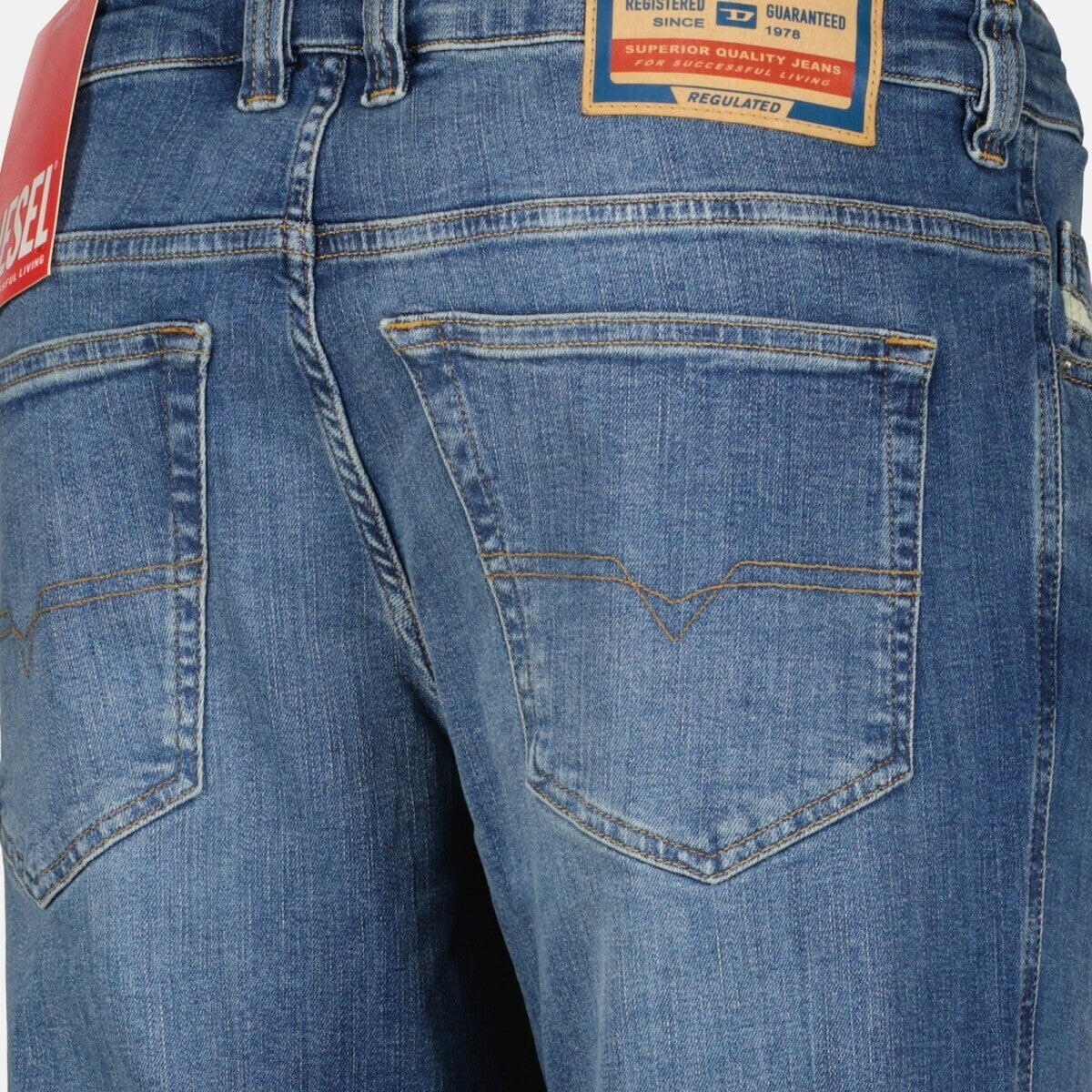DIESEL Ανδρικό Παντελόνι Jeans D-VY Βαμβάκι/Ελαστάνη Μπλέ Straight Fit A157970KIAL-01 1821836