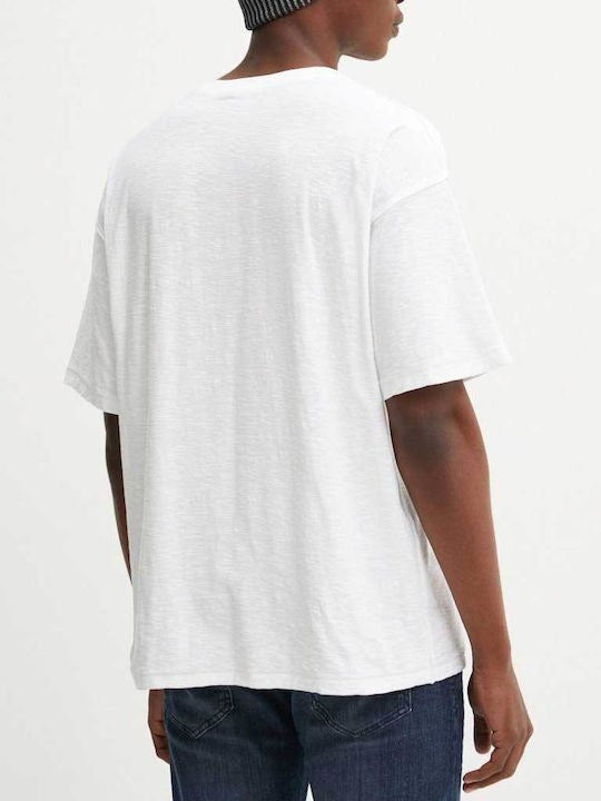 DIESEL Ανδρικό T-Shirt Βαμβακερό Λευκό Regular Fit A148140QKAP-100 WHITE 1804513