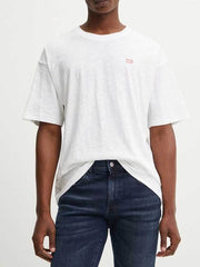 DIESEL Ανδρικό T-Shirt Βαμβακερό Λευκό Regular Fit A148140QKAP-100 WHITE 1804513