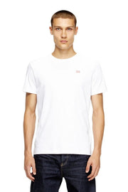 DIESEL Ανδρικό T-Shirt Βαμβάκι Λευκό Regular Fit A148190PJBG-100 1821822