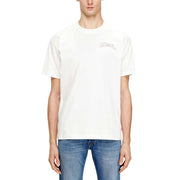 DIESEL Ανδρικό T-Shirt Βαμβάκι Λευκό Regular Fit A220060PLAT-141 1821829