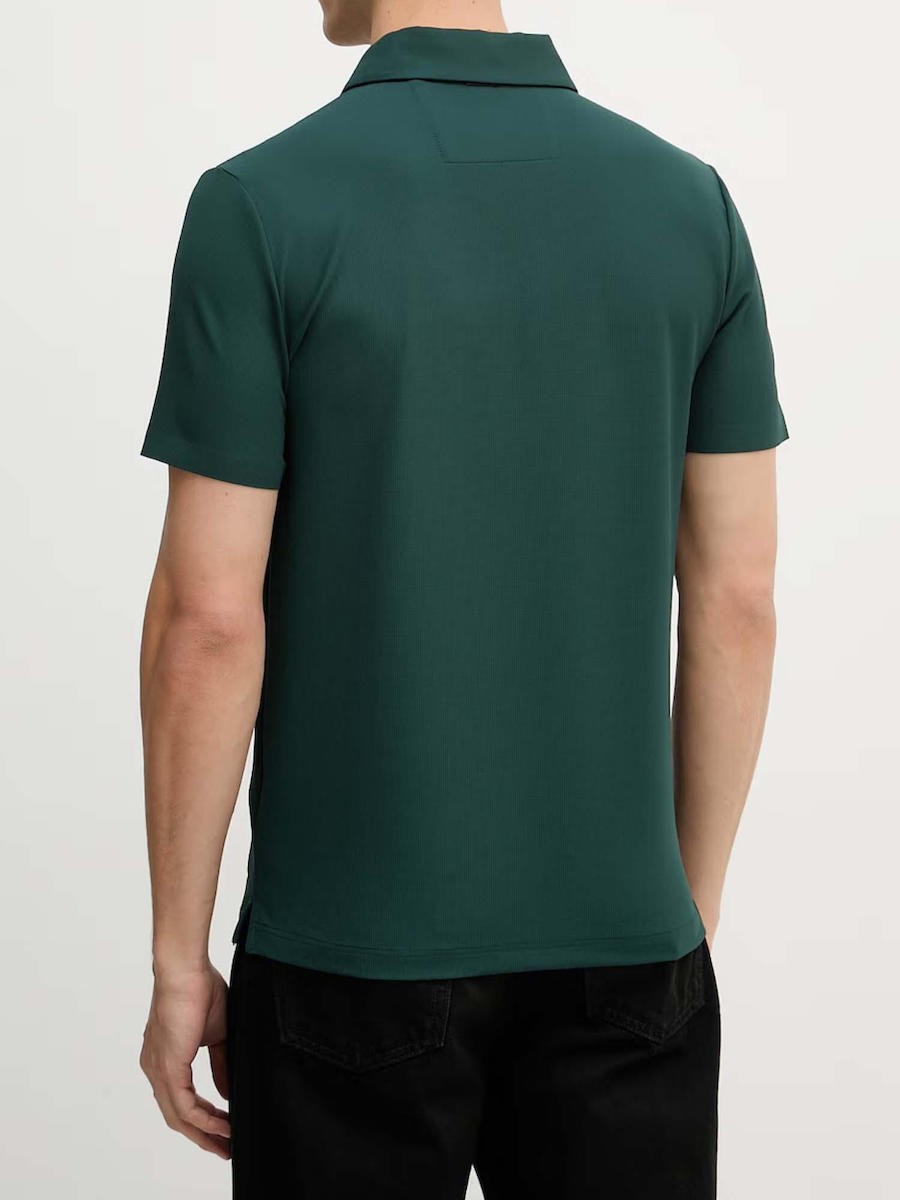 GUESS Ανδρικό T-Shirt Polo Βαμβάκι Πράσινο Regular Fit GU0APM6RP02KD202-DARK JADE 1823447