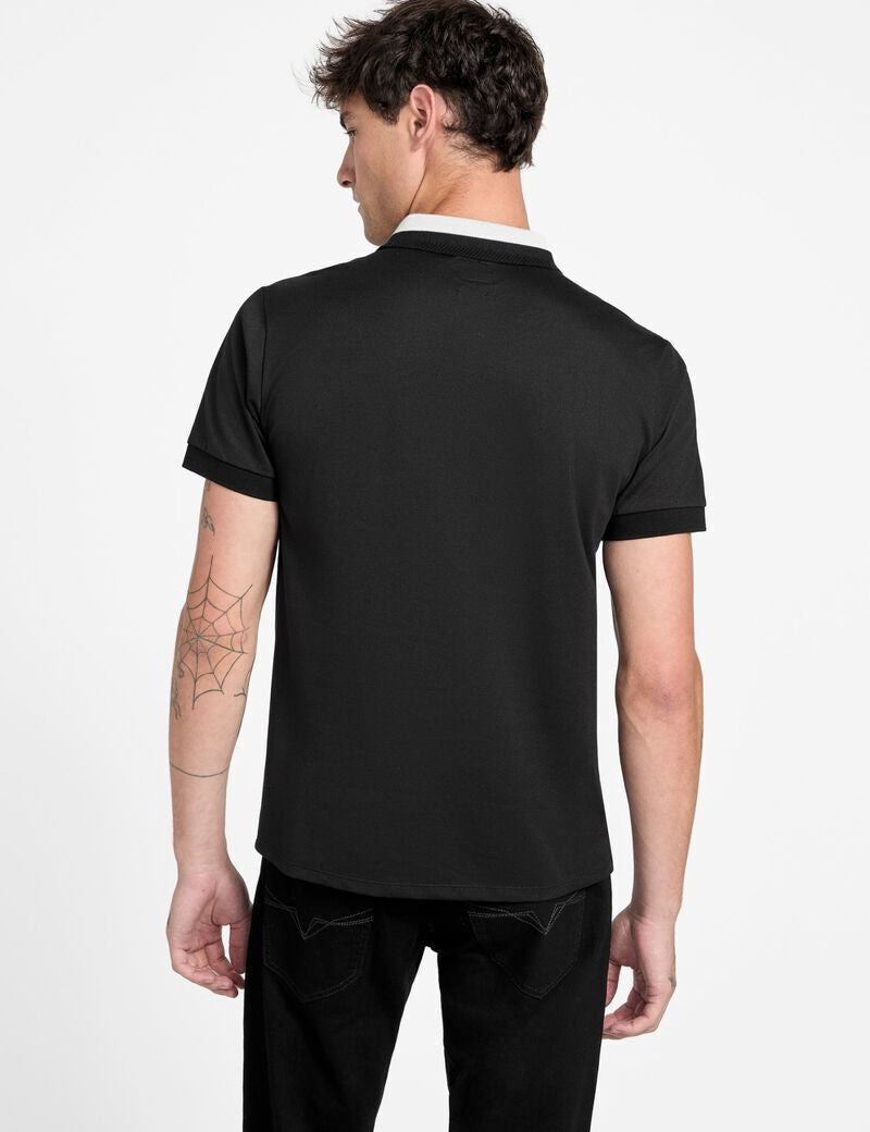 GUESS Ανδρικό T-Shirt Polo Βαμβάκι Μαύρο Regular Fit GU0APM6RP47KARS2-JET BLACK A996 1823455
