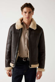 GUESS Ανδρικό Μπουφάν Πολυεστέρας Καφέ Regular Fit GU0APM5BL28W231-BARK BROWN 1821357
