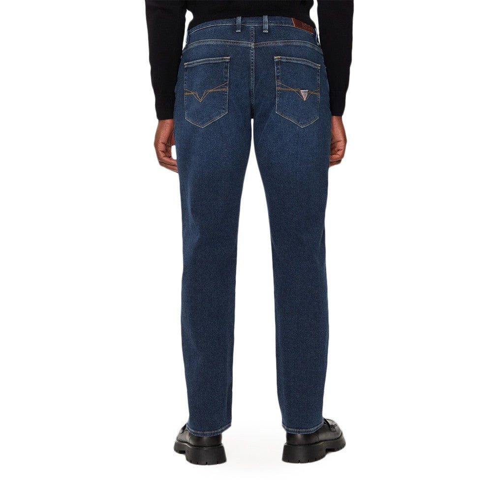 GUESS Ανδρικό Παντελόνι Jeans Βαμβάκι/Πολυεστέρας/Ελαστάνη Μπλέ Regular Fit GU0APM4BAN2D5GQ2-MILORD 1806395