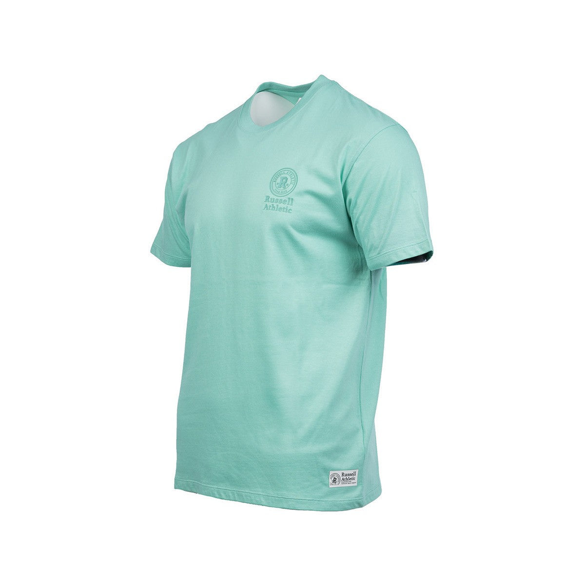RUSSELL ATHLETIC Ανδρικό T-Shirt Βαμβάκι Τιρκουάζ Regular Fit A26-046-1-115 BEVELED GLASS 1823027