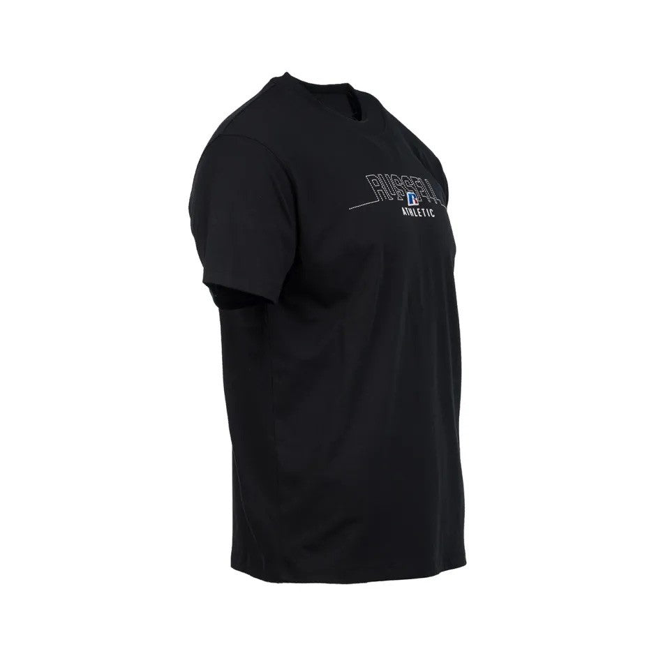 RUSSELL ATHLETIC Ανδρικό T-Shirt Βαμβάκι Μαύρο Regular Fit A26-017-1-099 BLACK 1822059
