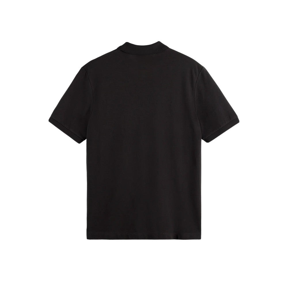SCOTCH & SODA Ανδρικό T-shirt Polo Βαμβάκι Μαύρο Regular Fit 179201-SC001.0008 1814453