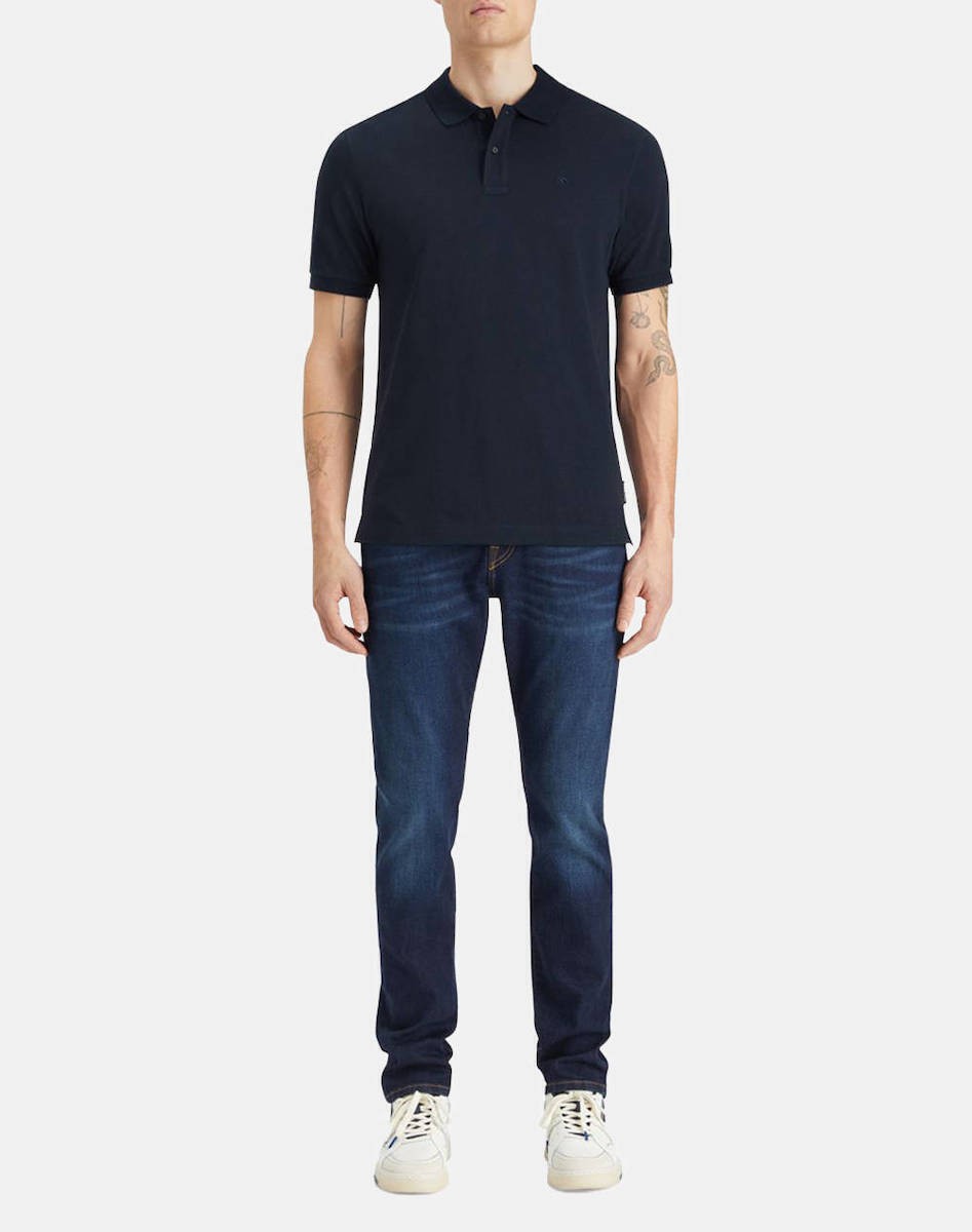 SCOTCH & SODA Ανδρικό T-shirt Polo Βαμβάκι Μπλέ Regular Fit 179201-SC401.0002 1814453