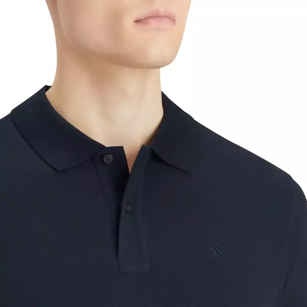 SCOTCH & SODA Ανδρικό T-shirt Polo Βαμβάκι Μπλέ Regular Fit 179201-SC401.0002 1814453