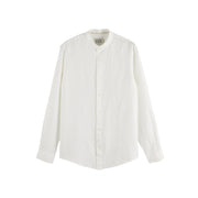 SCOTCH & SODA Ανδρικό Πουκάμισο Λινό Λευκό Regular Fit 179188/SC100.0001 1814459