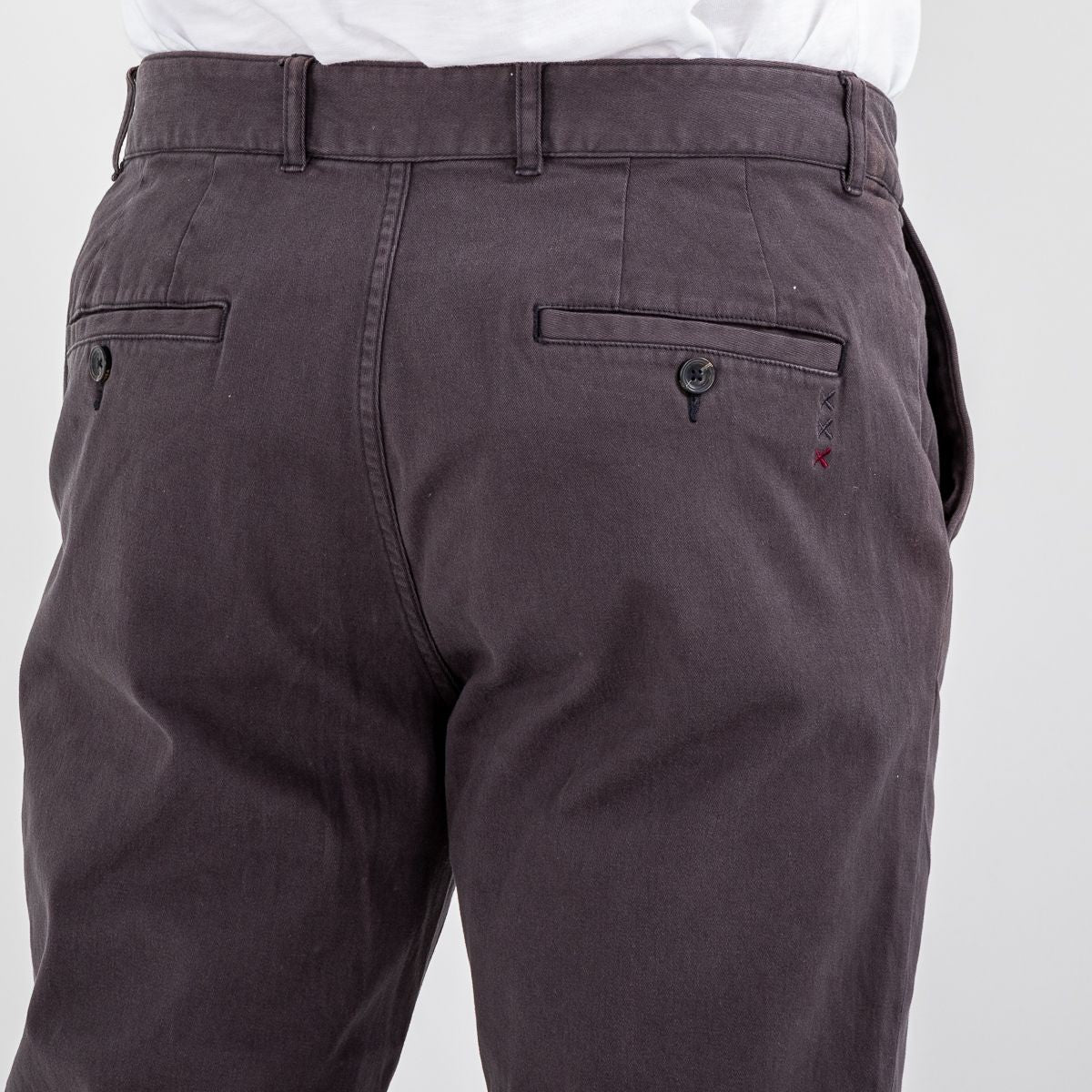 SCOTCH & SODA Ανδρικό Παντελόνι Chino Βαμβάκι/Ελαστάνη Γκρί 176985-MOONDUST 1785303