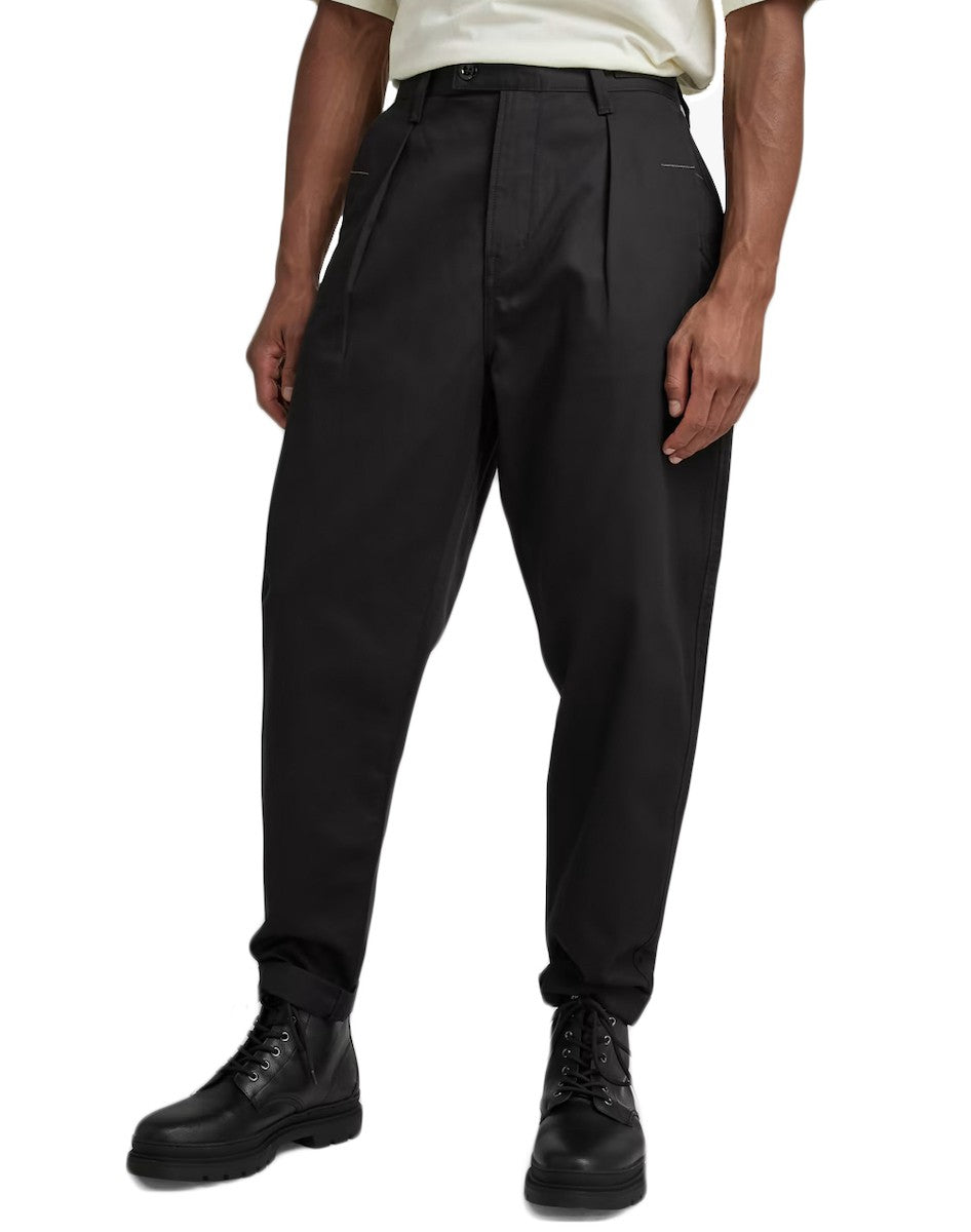 G-STAR RAW Ανδρικό Παντελόνι Chino Βαμβάκι Μαύρο Relaxed Fit D20147-C962-6484-dk black 1763009