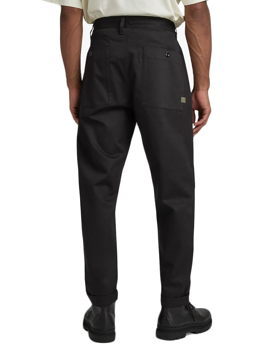 G-STAR RAW Ανδρικό Παντελόνι Chino Βαμβάκι Μαύρο Relaxed Fit D20147-C962-6484-dk black 1763009