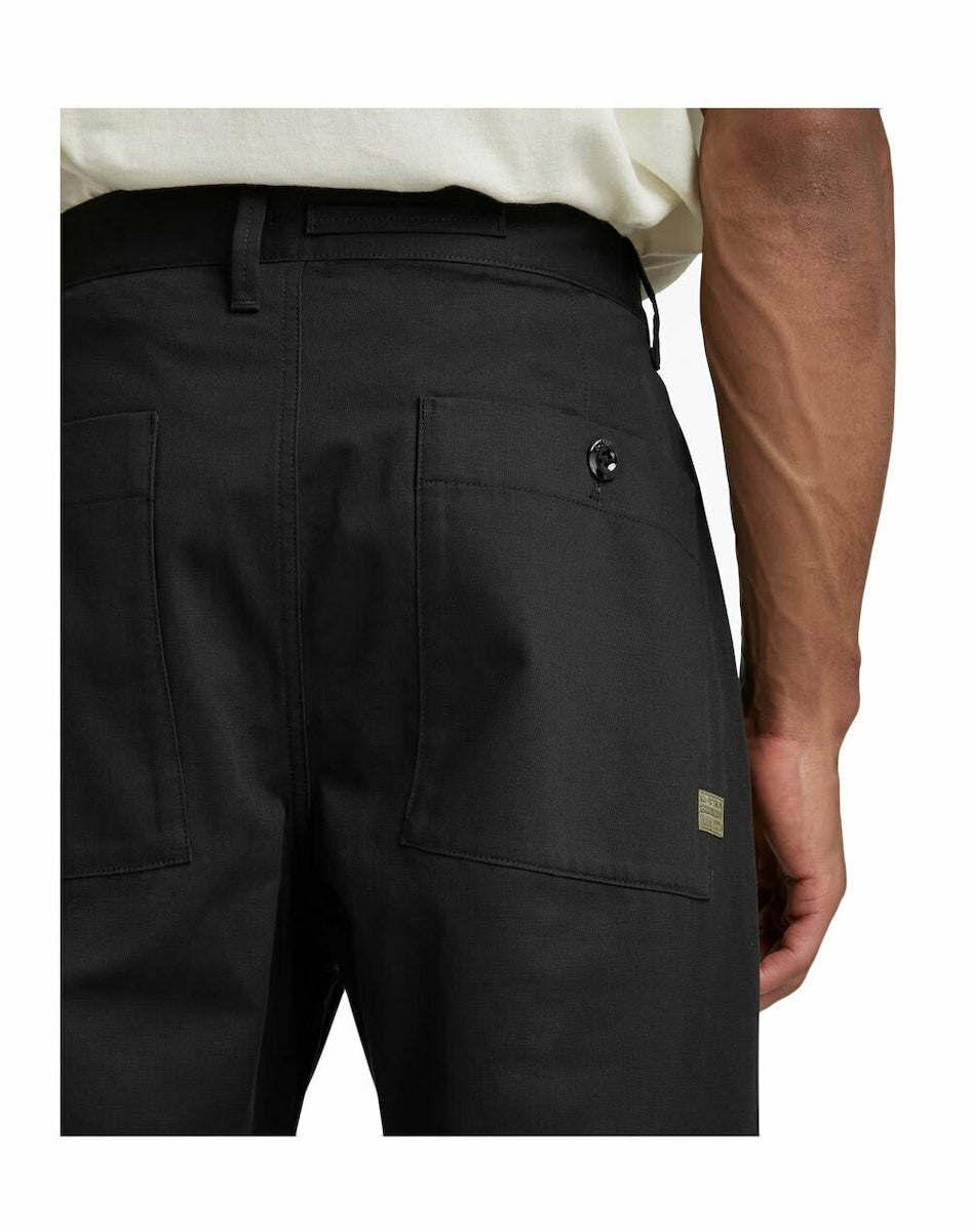 G-STAR RAW Ανδρικό Παντελόνι Chino Βαμβάκι Μαύρο Relaxed Fit D20147-C962-6484-dk black 1763009