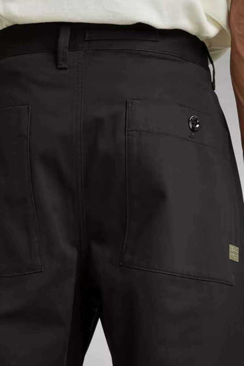 G-STAR RAW Ανδρικό Παντελόνι Chino Βαμβάκι Μαύρο Relaxed Fit D20147-C962-6484-dk black 1763009