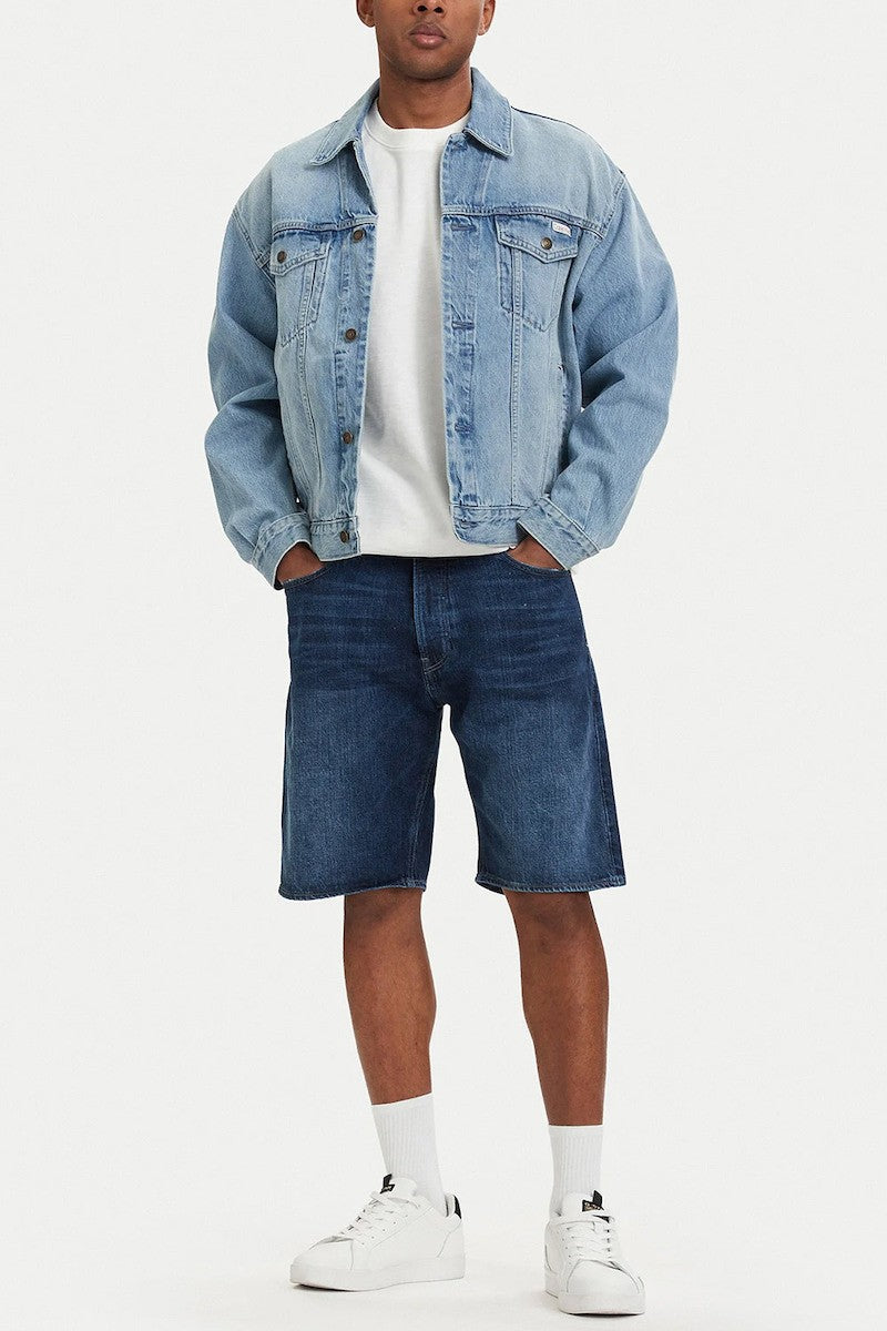 G-STAR RAW Ανδρική Βερμούδα Βαμβάκι/Ελαστάνη Μπλέ Relaxed Fit D24411-E352-H950-H950-worn in blue galena