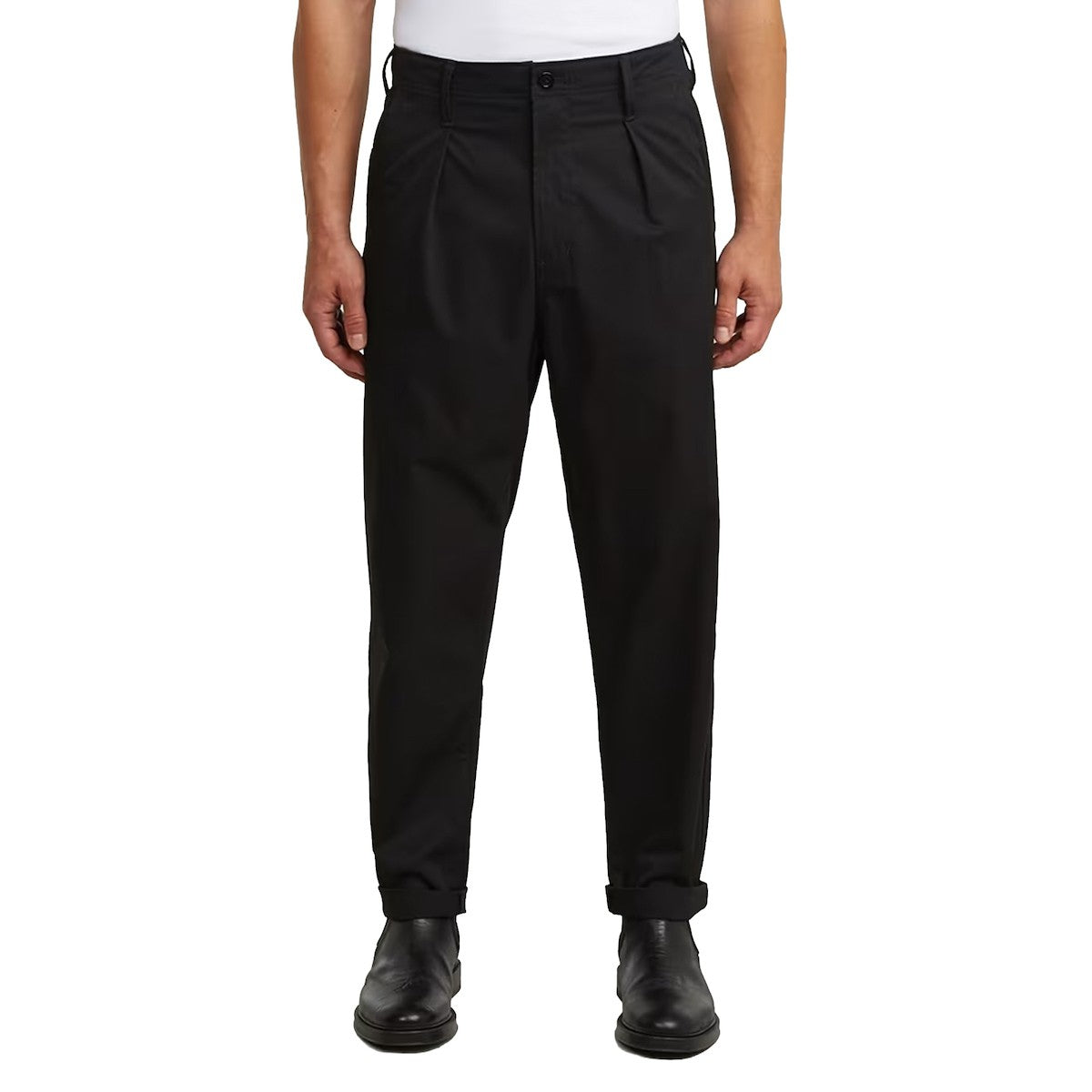 G-STAR RAW Ανδρικό Παντελόνι Chino Βαμβάκι/Ελαστάνη Μαύρο Relaxed Fit D24543-E062-6484/dk black 1825023