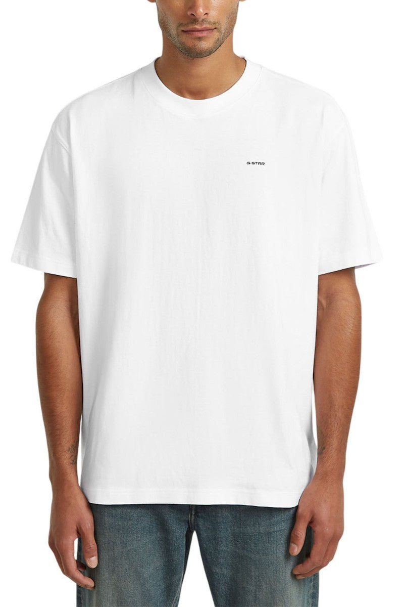 G-STAR RAW Ανδρικό T-shirt Βαμβάκι Λευκό Relaxed Fit D28588-D593-110-white 1822023