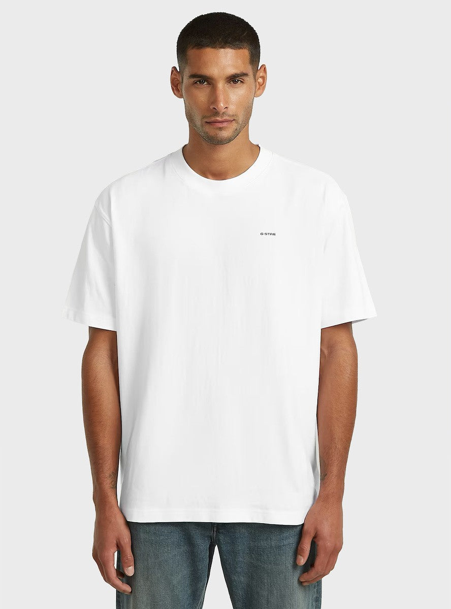 G-STAR RAW Ανδρικό T-shirt Βαμβάκι Λευκό Relaxed Fit D28588-D593-110-white 1822023