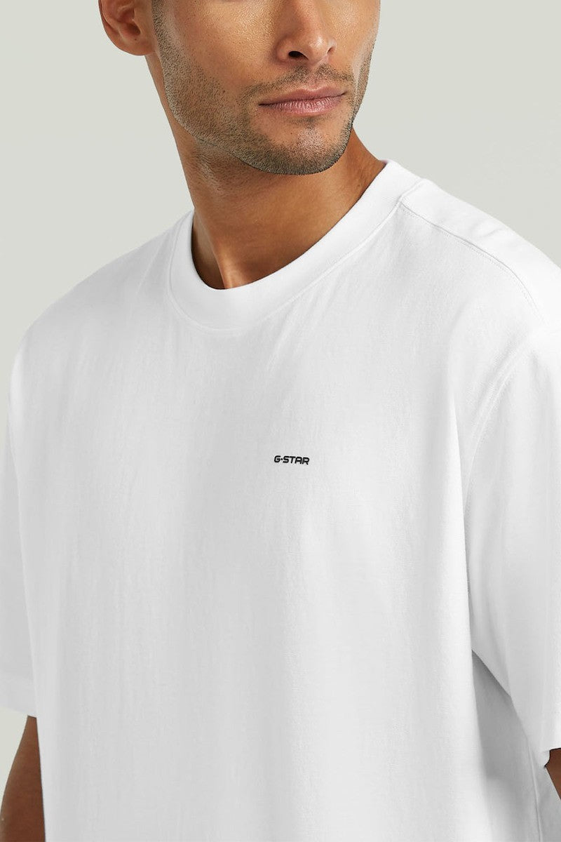 G-STAR RAW Ανδρικό T-shirt Βαμβάκι Λευκό Relaxed Fit D28588-D593-110-white 1822023