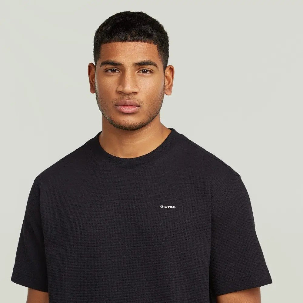 G-STAR RAW Ανδρικό T-shirt Πολυεστέρας/Ελαστάνη Μαύρο Relaxed Fit D28609-E383-6484/dk black 1825025