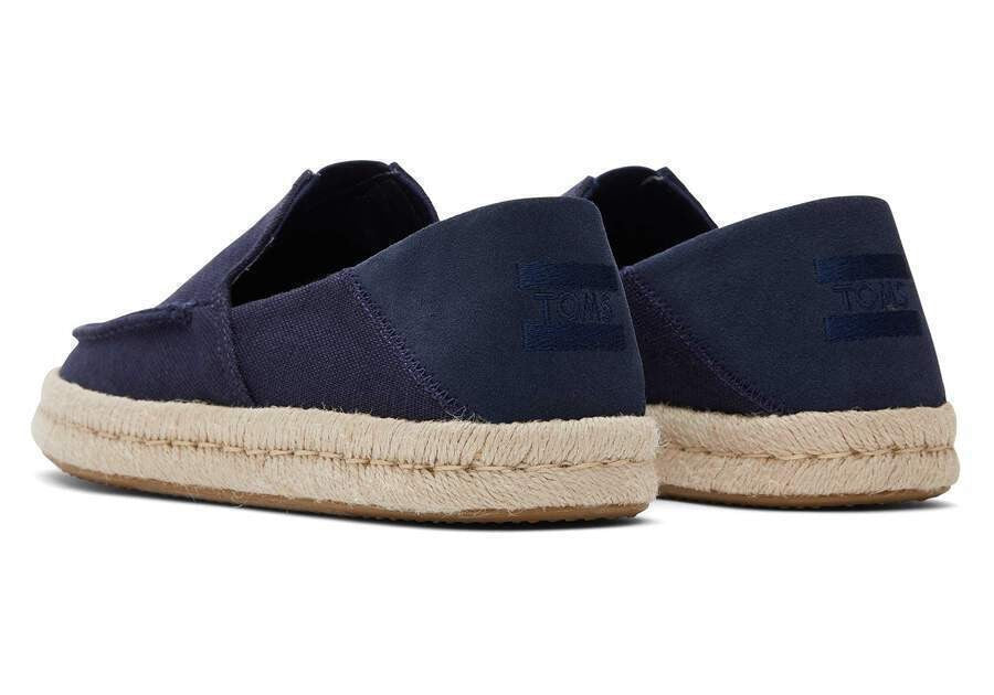 TOMS Ανδρικές Εσπαντρίγιες Loafers Alonso Loafer Rope Δέρμα Μπλέ 10020889-NAVY 1810838