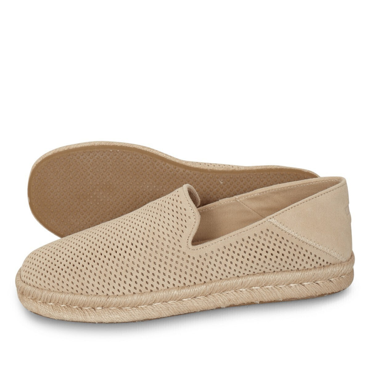 TOMS Ανδρικές Εσπαντρίγιες Santiago Perforated Σουέτ Μπεζ 10021896-BEIGE 1810842