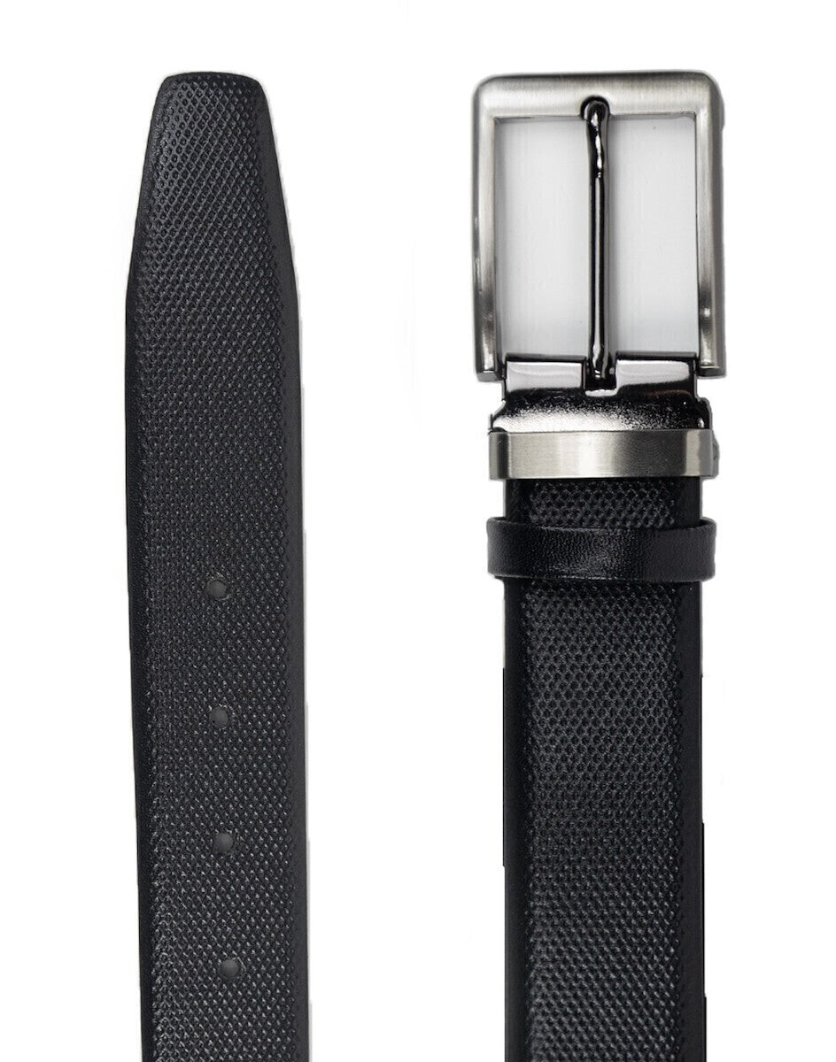 WILLIAM G Ανδρική Δερμάτινη Ζώνη Μαύρη 440131.01 BLACK 1812648