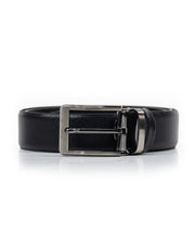 WILLIAM G Ανδρική Δερμάτινη Ζώνη Δέρμα Μαύρη 4401.31 BLACK 1825300