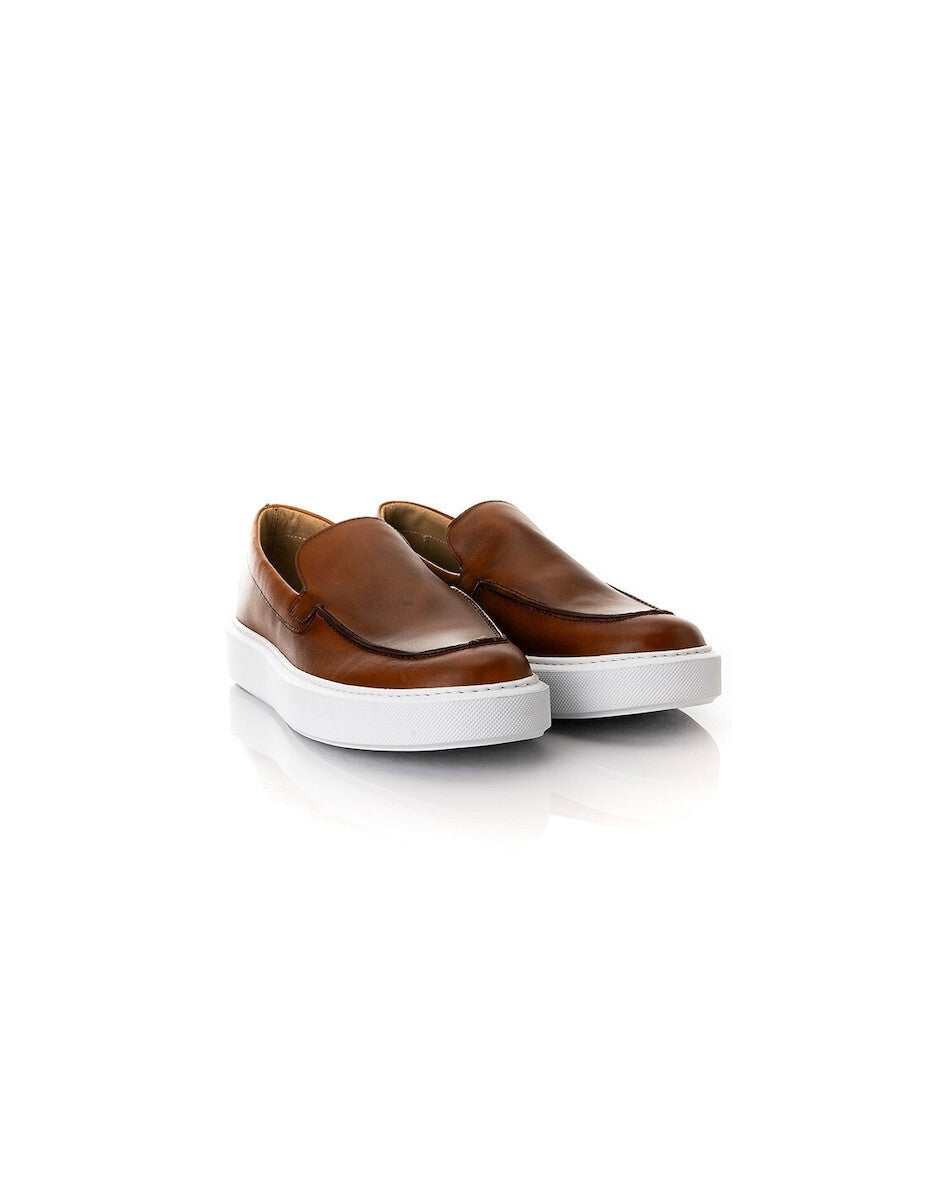 ROBINSON Ανδρικά Μοκασίνια Δέρμα Καφέ 69930/ΤΑΒΑ 1824156
