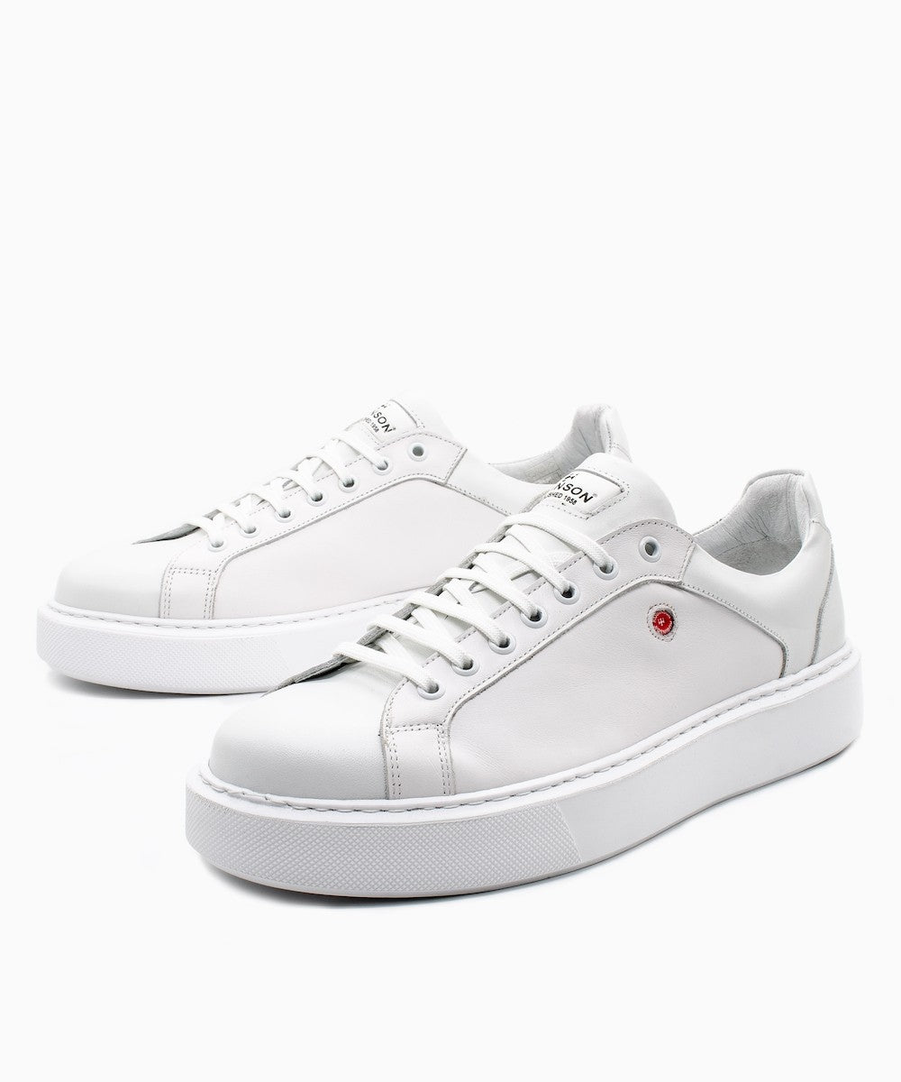 ROBINSON Ανδρικά Sneakers Δέρμα Λευκά 69146/WHITE 1824158