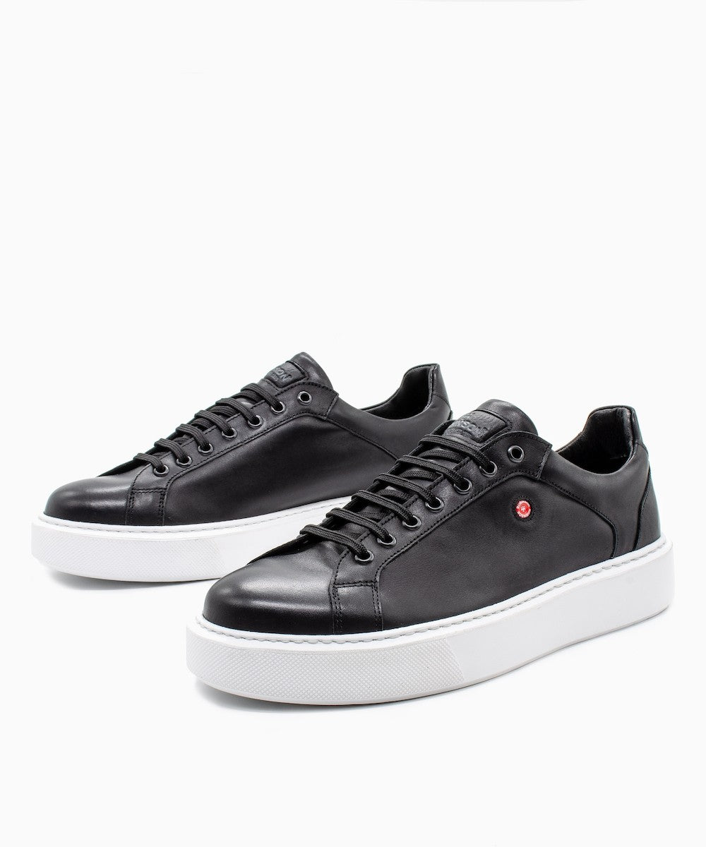 ROBINSON Ανδρικά Sneakers Δέρμα Μαύρα 69146/ΒLACK 1824158