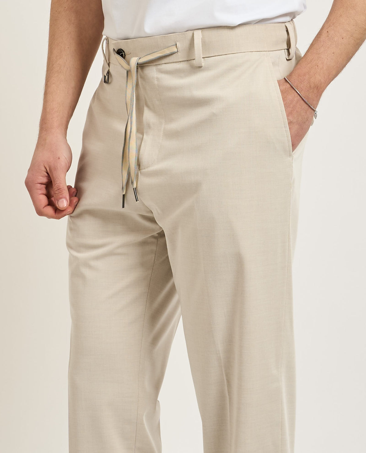 SSEINSE Ανδρικό Παντελόνι Chino Βαμβάκι Εκρού Relaxed Fit SEINSE-PSE1506SS ECRU 1824460