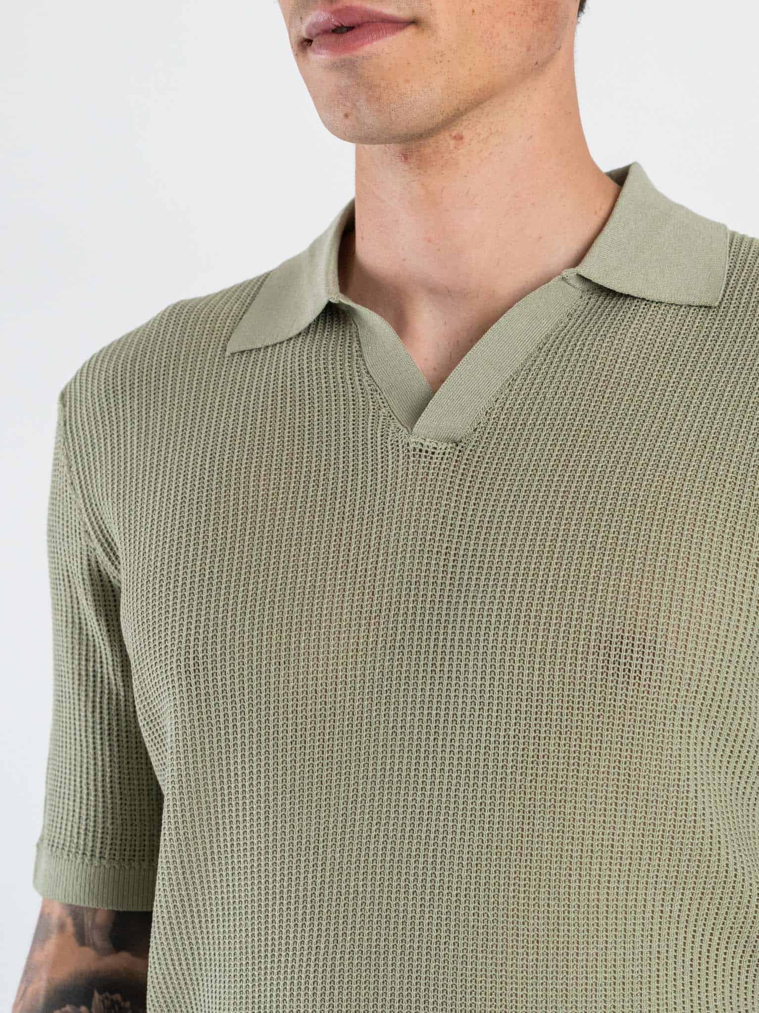 SSEINSE Ανδρικό T-Shirt Polo Βαμβάκι Μπέζ Regular Fit SEINSE-ME3203SS SALVIA 1822609